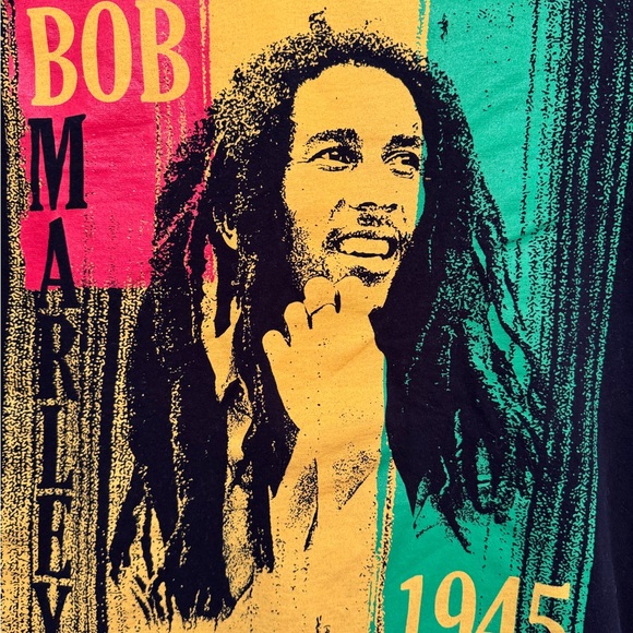BOB MARLEY OFFICIAL OLD STOCK MERCH 1945 BAND CONCERT MUSIC T-SHIRT SMALL - Picture 2 of 5